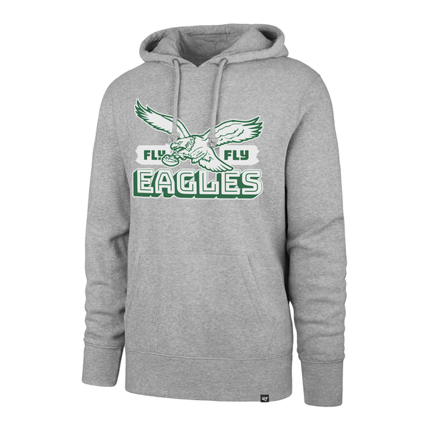 '47 Heather Gray Philadelphia Eagles Regional Headline Pullover Hoodie