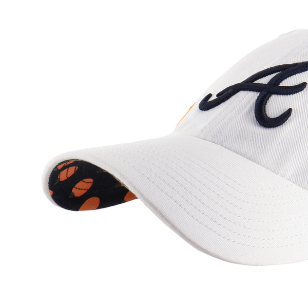 Atlanta Braves MLB '47 Brand White Script Hitch Rope Adjustable Snapback Hat