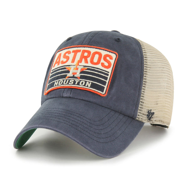 Houston Astros '47 2022 World Series Clean Up Trucker Adjustable Snapback  Hat - Charcoal