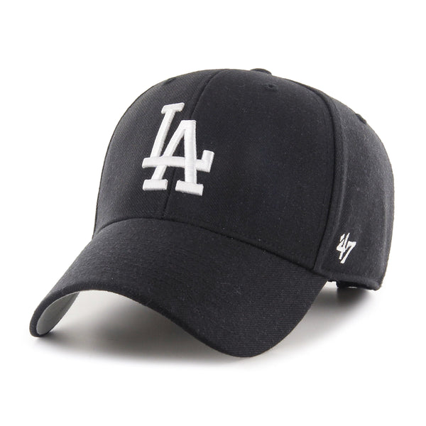 47 Los Angeles Dodgers Mens Womens Clean Up Adjustable Strapback Orange  Hat with White Logo