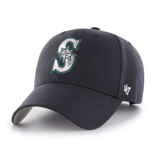 47 Brand Seattle Mariners Black Out Franchise Cap for Men