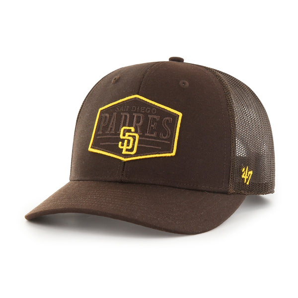 San Diego Padres '47 Tonal Trucker Snapback Hat - Camo/Charcoal
