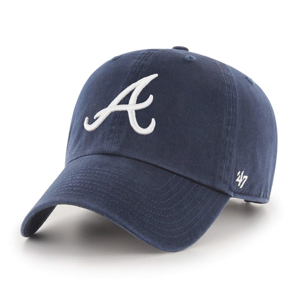Atlanta Braves '47 Chambray Ballpark Clean Up Adjustable Hat - Khaki