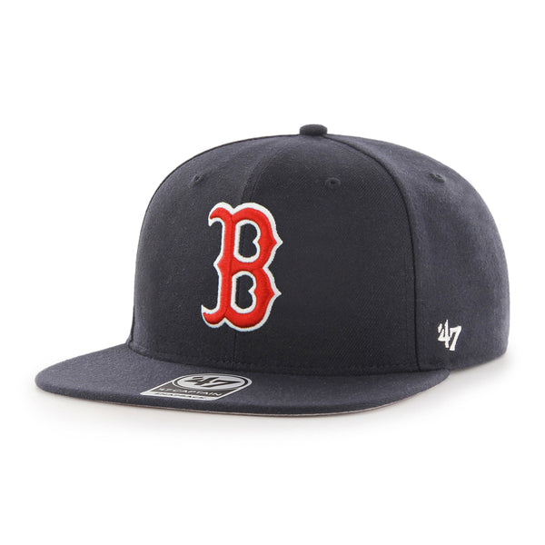 Strapback Boston Red Sox Cap Navy Wool - 47 Brand Reference : 7623