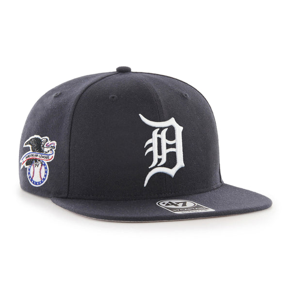 Detroit Tigers 47 Brand Blue Adjustable Clean Up Hat with White D