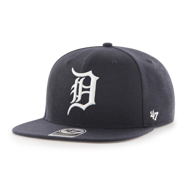 Detroit Tigers 47 Brand All White Clean Up Adjustable Hat