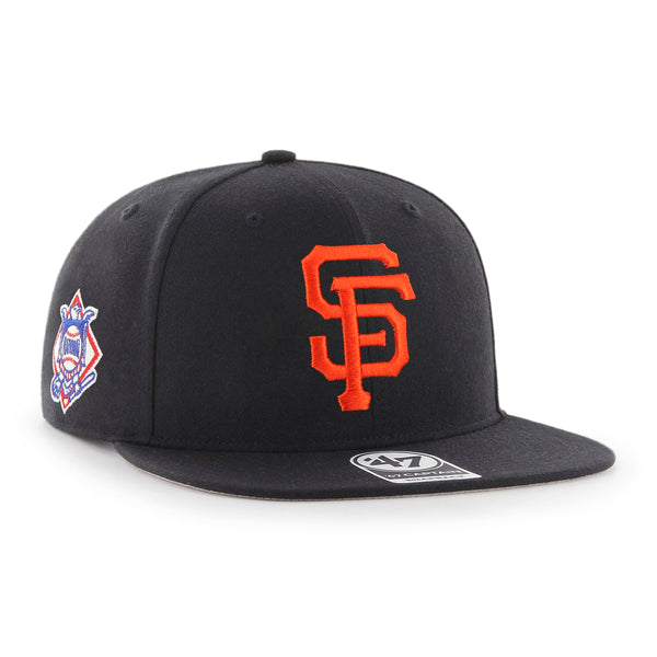 '47 San Francisco Giants Mens Womens No Shot Captain Adjustable  Snapback Black White Logo Hat : Sports & Outdoors