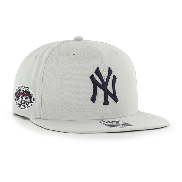 47 Brand New York Yankees MVP Adjustable Hat Cooperstown Collection Cap  Gray AL