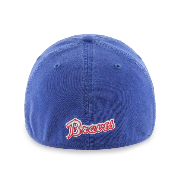 Atlanta Braves Cooperstown Retro Logo 47 Brand Baseball Blue Fitted Hat XXL  2XL