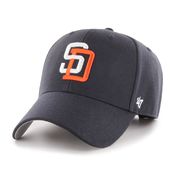 San Diego Padres '47 MVP Adjustable Hat - Black