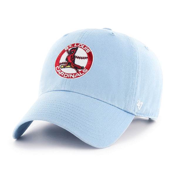 47 Light Blue St. Louis Cardinals Logo Cooperstown Collection Clean Up Adjustable Hat