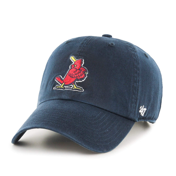 Youth '47 Red St. Louis Cardinals Team Logo Clean Up Adjustable Hat