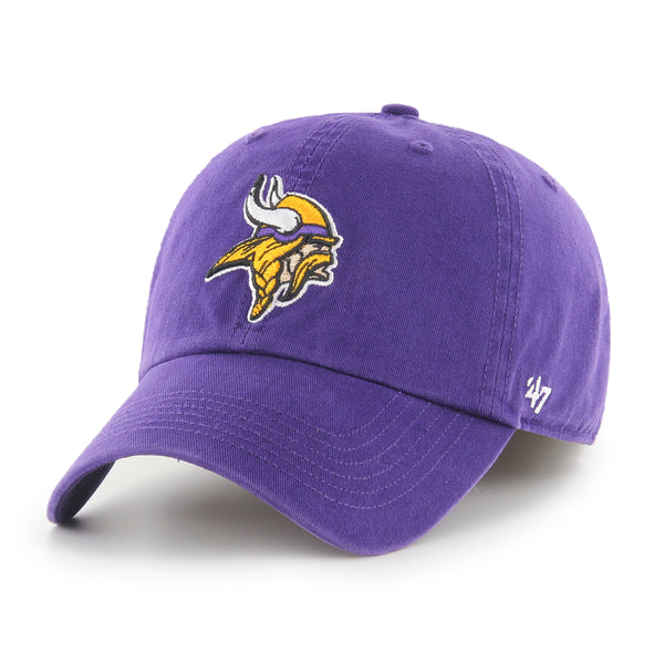 MINNESOTA VIKINGS GOLD CURVED BILL BASEBALL HAT~CAP~'47 BRAND~NWT