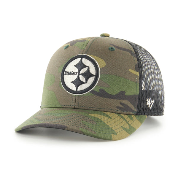 Officially Licensed NFL 47 Brand Men's Camo Hat - Steelers