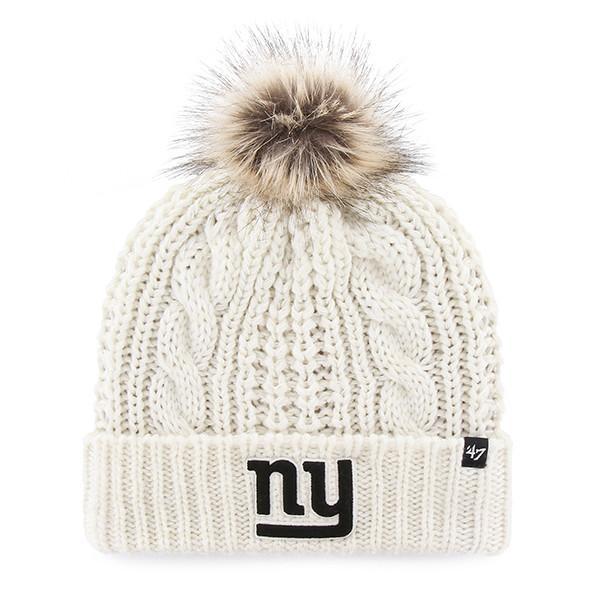 47 Women's New York Giants Barista White Knit Beanie