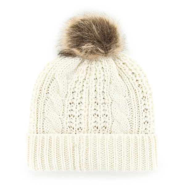 Women's Dallas Cowboys '47 White Meeko Cuffed Knit Hat with Pom