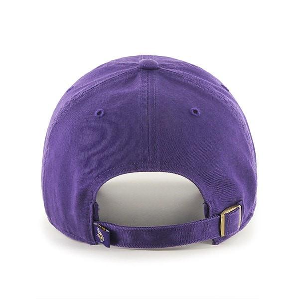 Minnesota Vikings 47 Brand NFL Clean Up Adjustable Strapback Hat Dad Cap  Purple