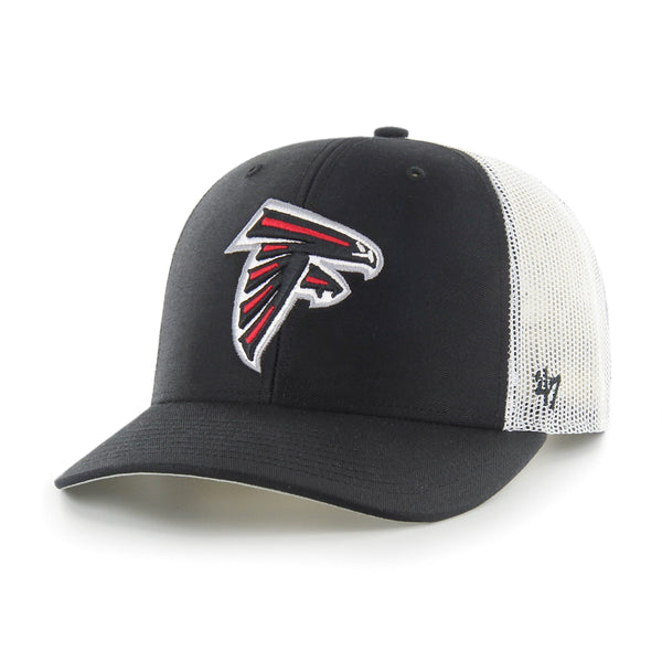 '47 Black Atlanta Falcons Franchise Logo Fitted Hat