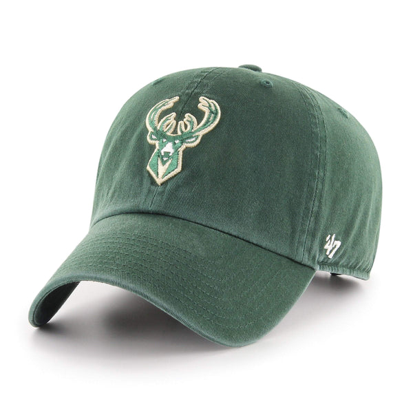 Youth 47 Brand Clean Up Adore White Milwaukee Bucks Adjustable Hat