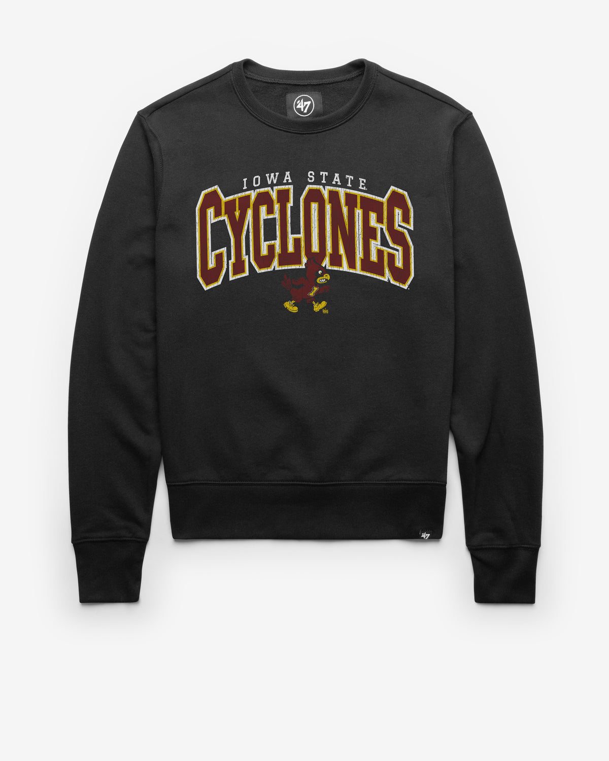 IOWA STATE CYCLONES VINTAGE VARSITY BLOCK '47 HEADLINE CREW