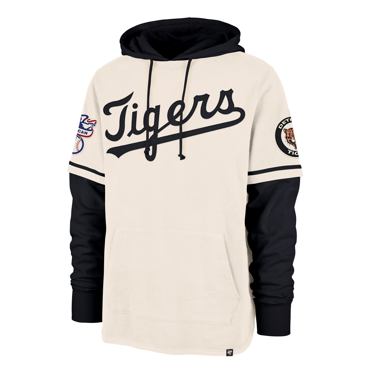 DETROIT TIGERS COOPERSTOWN TRIFECTA '47 SHORTSTOP PULLOVER HOOD