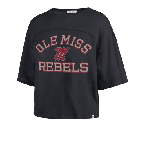 MISSISSIPPI REBELS HALF MOON '47 STEVIE CROP TEE WOMENS