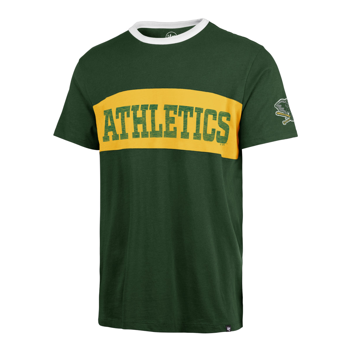 OAKLAND ATHLETICS COOPERSTOWN DOUBLE HEADER CLOSER '47 PARKER TEE