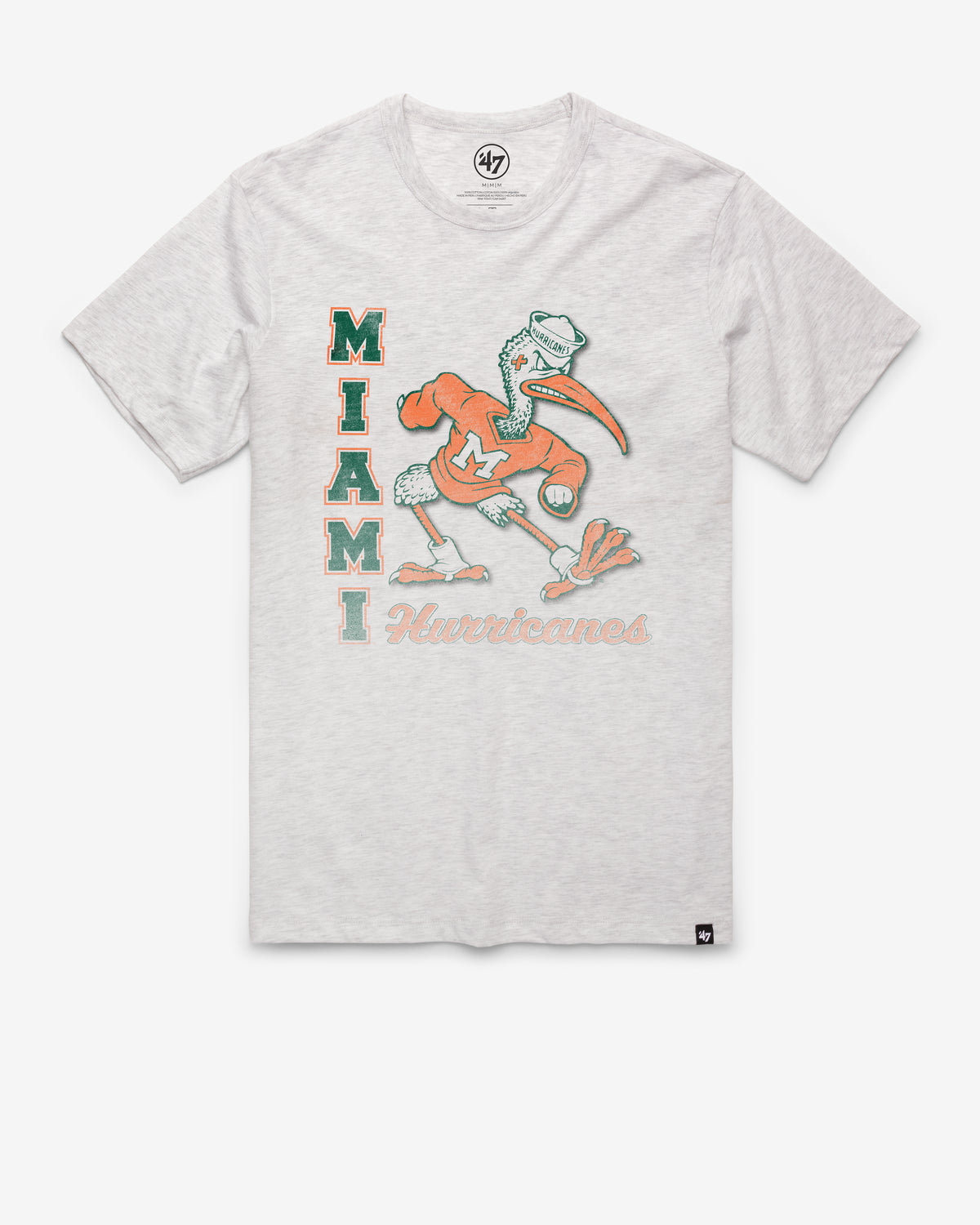 MIAMI HURRICANES VINTAGE PHASE OUT '47 FRANKLIN TEE