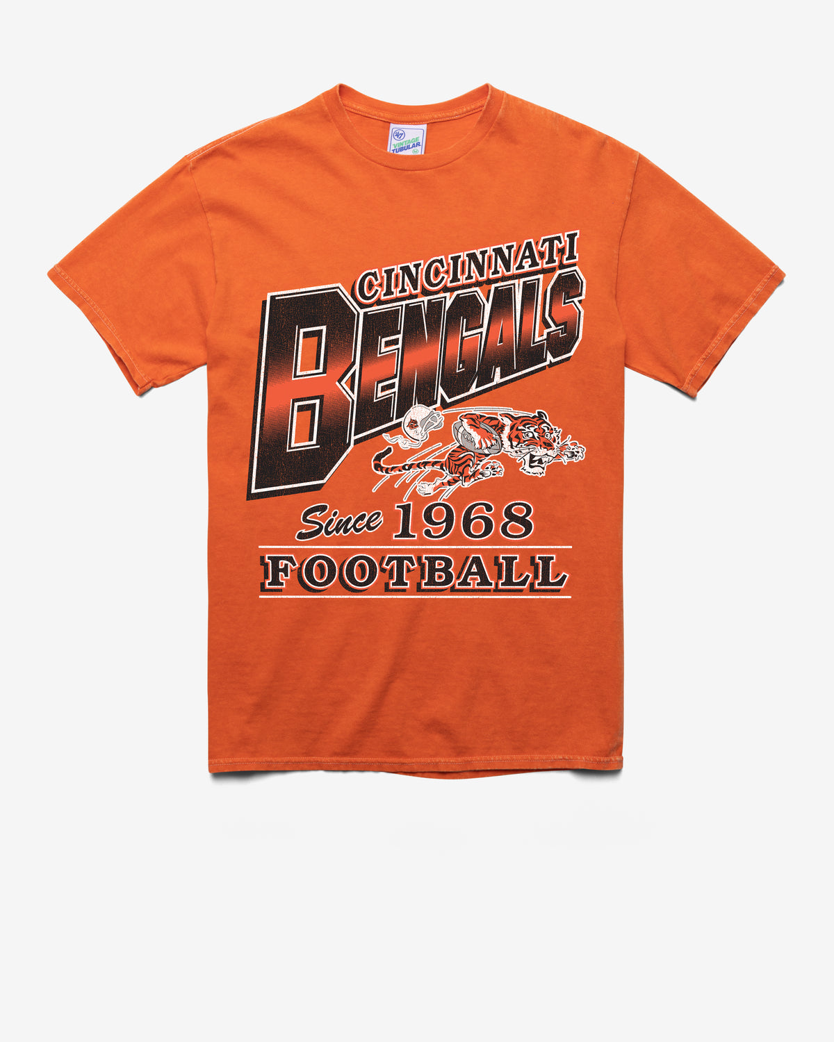 CINCINNATI BENGALS HISTORIC LOCKER '47 VINTAGE TUBULAR TEE