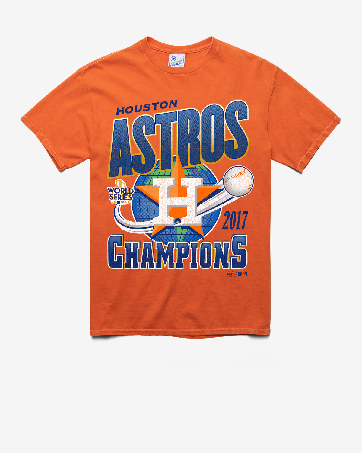 HOUSTON ASTROS COOPERSTOWN WORLD SERIES LOCKER '47 VINTAGE TUBULAR TEE