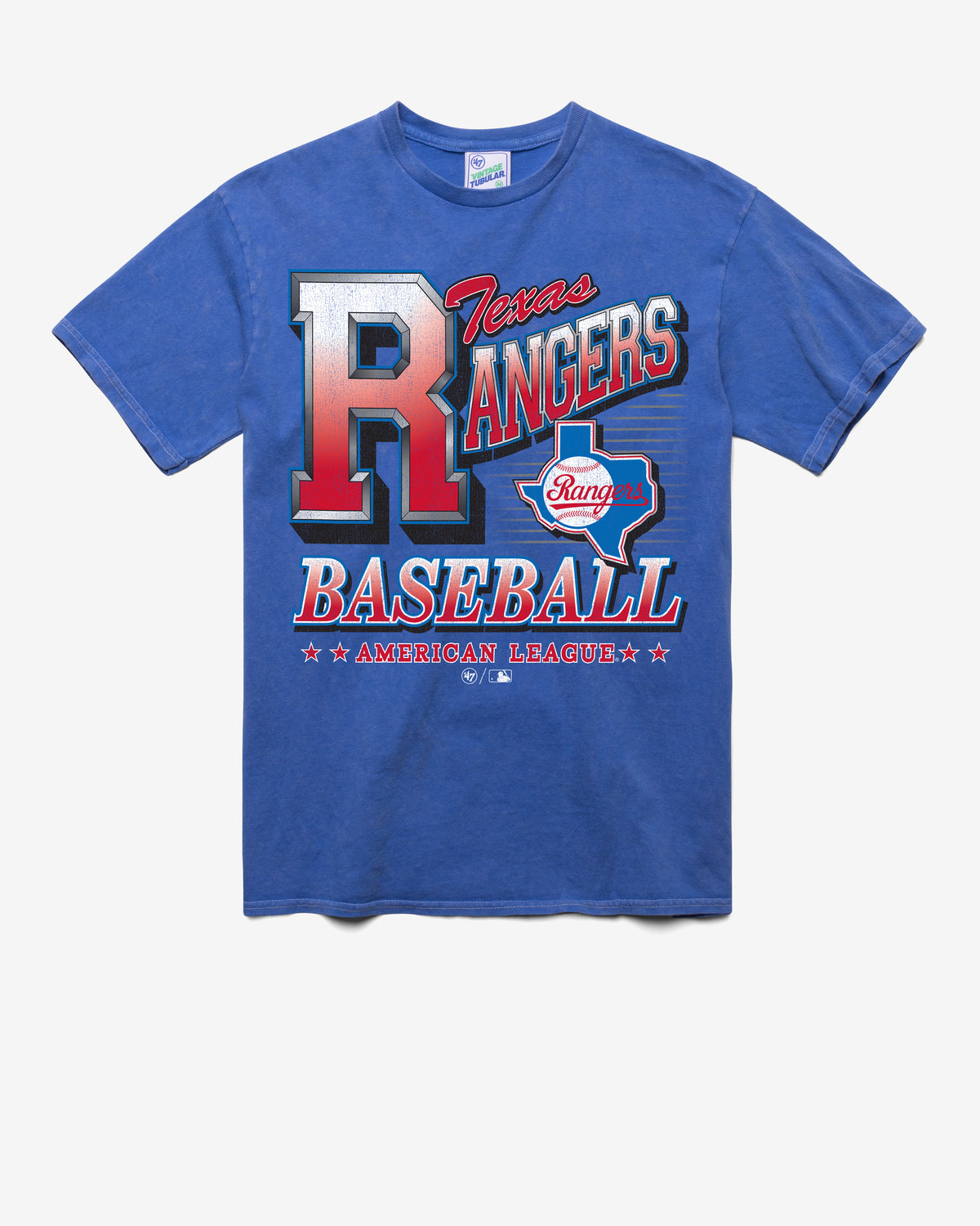 TEXAS RANGERS COOPERSTOWN LOCKER VINTAGE '47 TUBULAR TEE