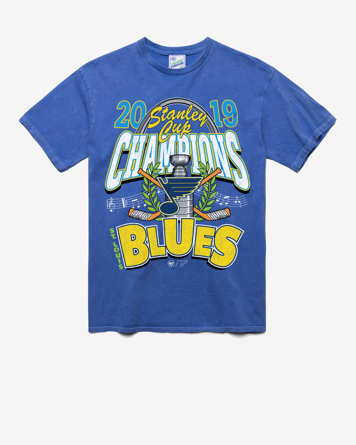 ST. LOUIS BLUES VINTAGE STANLEY LOCKER VINTAGE '47 TUBULAR TEE