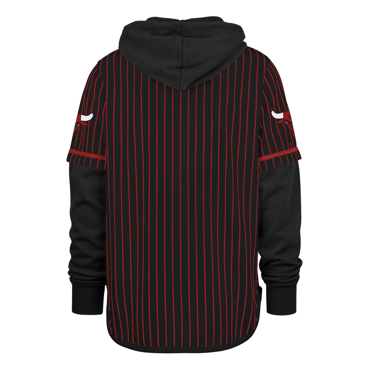 CHICAGO BULLS PINSTRIPE '47 SHORTSTOP PULLOVER HOOD