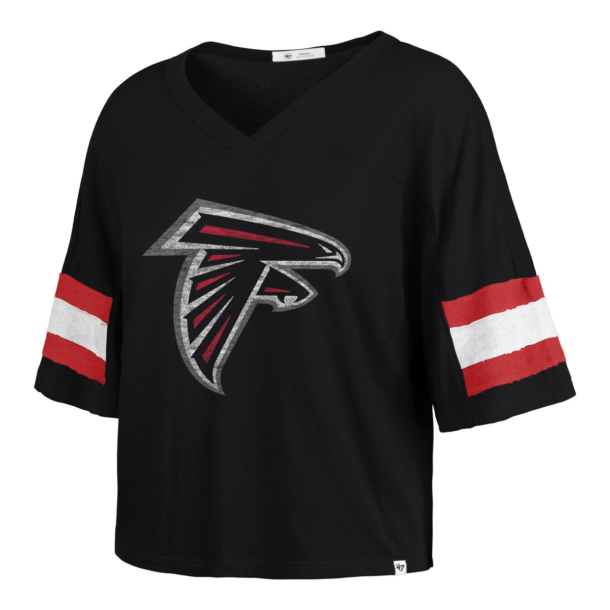 ATLANTA FALCONS GRIDIRON PREMIER '47 SCOUT CROP TEE WOMENS