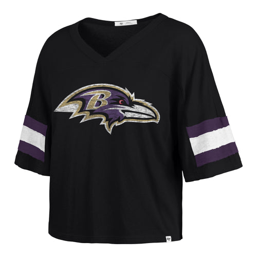 BALTIMORE RAVENS GRIDIRON PREMIER '47 SCOUT CROP TEE WOMENS