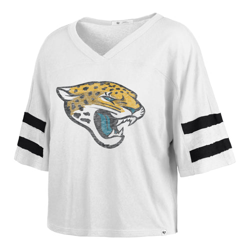 JACKSONVILLE JAGUARS GRIDIRON PREMIER '47 SCOUT CROP TEE WOMENS