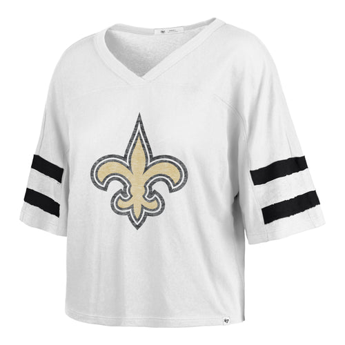 NEW ORLEANS SAINTS GRIDIRON PREMIER '47 SCOUT CROP TEE WOMENS