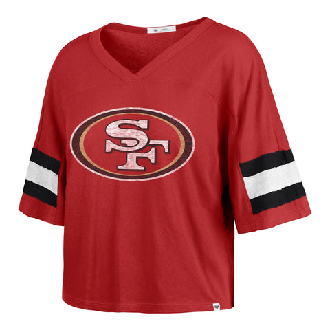 SAN FRANCISCO 49ERS GRIDIRON PREMIER '47 SCOUT CROP TEE WOMENS