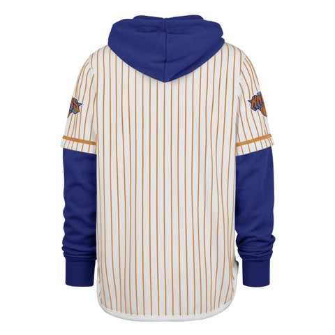 NEW YORK KNICKS PINSTRIPE ARENA '47 SHORTSTOP PULLOVER HOOD