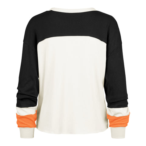 CINCINNATI BENGALS HISTORIC GRIDIRON CURVE '47 TONI LONG SLEEVE TEE WOMENS