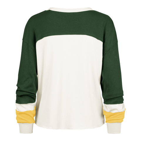 GREEN BAY PACKERS HISTORIC GRIDIRON CURVE '47 TONI LONG SLEEVE TEE WOMENS