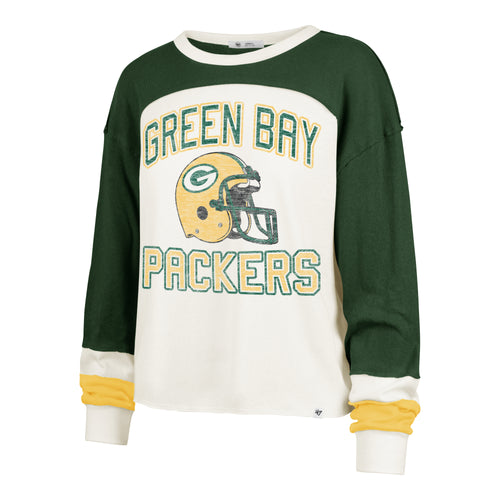 GREEN BAY PACKERS HISTORIC GRIDIRON CURVE '47 TONI LONG SLEEVE TEE WOMENS