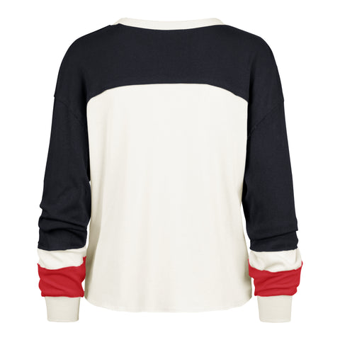 NEW YORK GIANTS HISTORIC GRIDIRON CURVE '47 TONI LONG SLEEVE TEE WOMENS