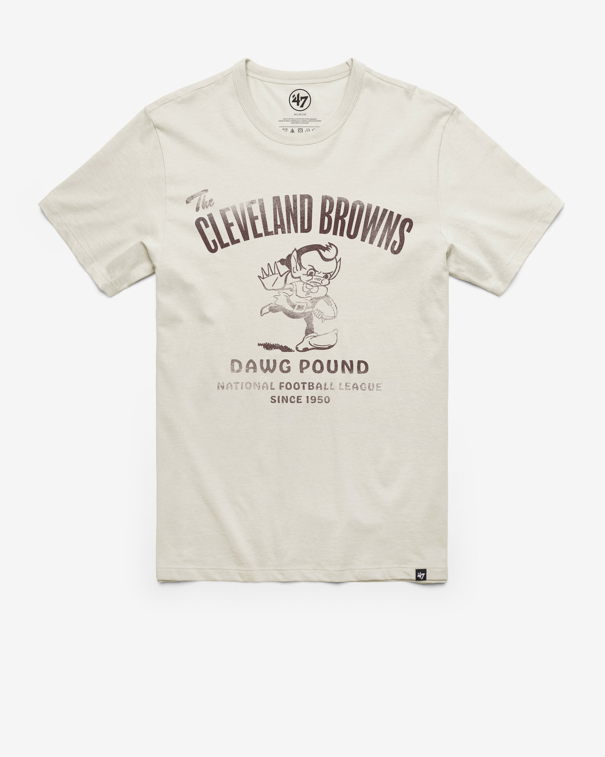 CLEVELAND BROWNS HISTORIC WIDE OPEN '47 FRANKLIN TEE