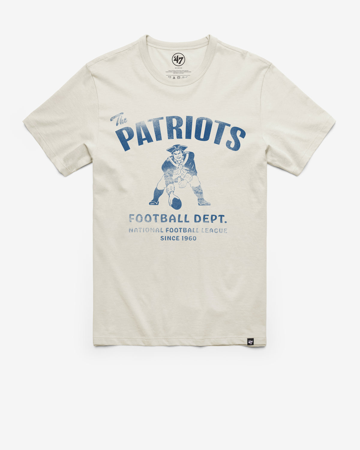 NEW ENGLAND PATRIOTS HISTORIC WIDE OPEN '47 FRANKLIN TEE