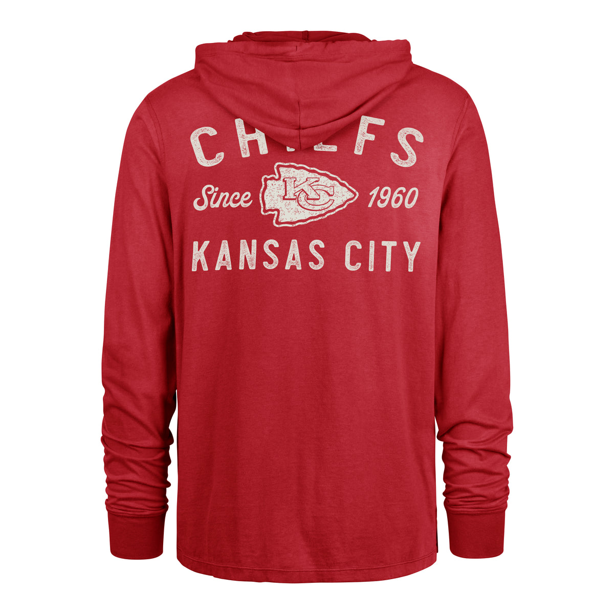 KANSAS CITY CHIEFS DUSTED OVERHAND '47 RIVER JERSEY HOOD