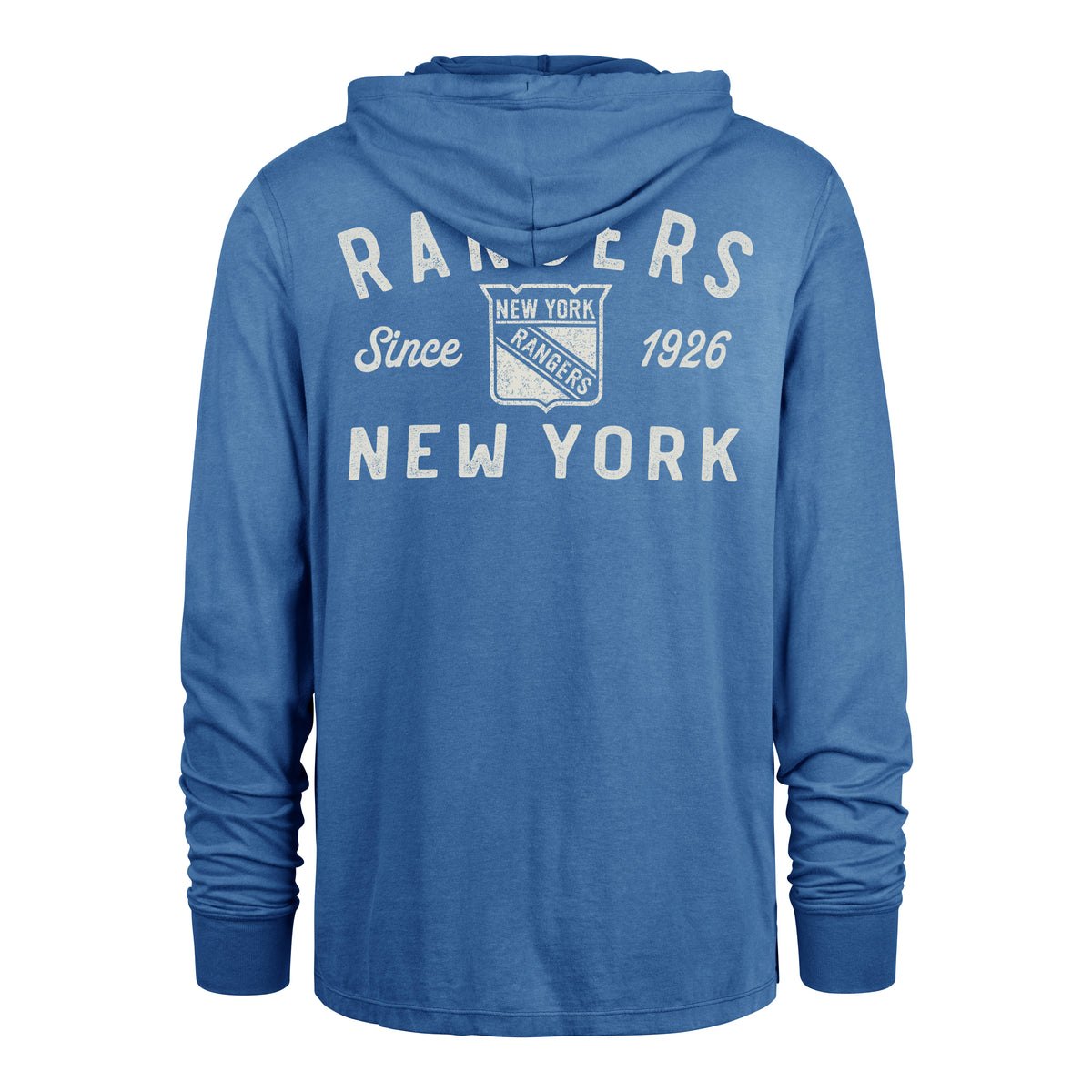 NEW YORK RANGERS DUSTED OVERHAND '47 RIVER JERSEY HOOD