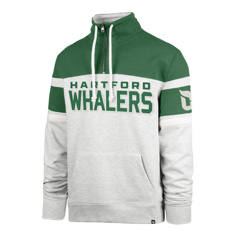 HARTFORD WHALERS VINTAGE ARENA AMP '47 BAY RIDGE 1/4 ZIP