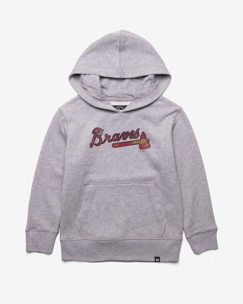 ATLANTA BRAVES DISTRESSED IMPRINT '47 HEADLNE HOOD KIDS