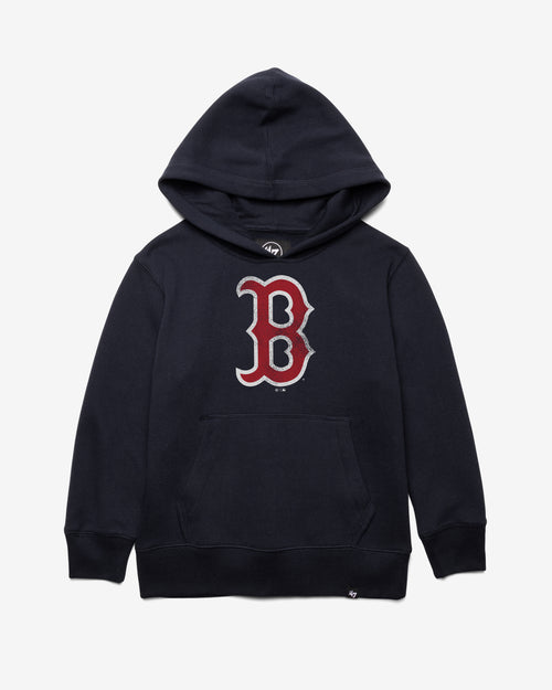 BOSTON RED SOX DISTRESSED IMPRINT '47 HEADLNE HOOD KIDS